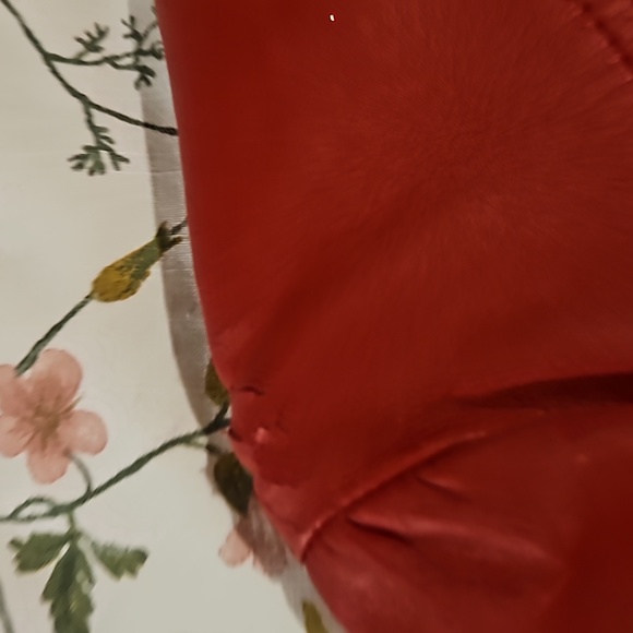 Red faux leather jacket - Picture 9 of 9